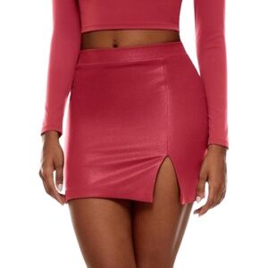 Women’s Faux Leather Pencil Mini Skirt